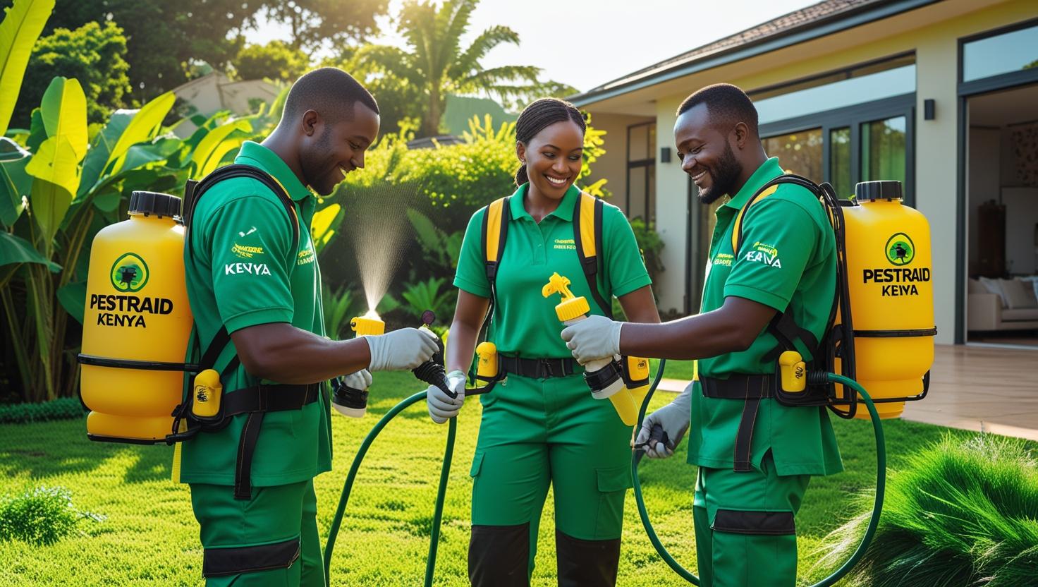 Professional pest control team in Kenya